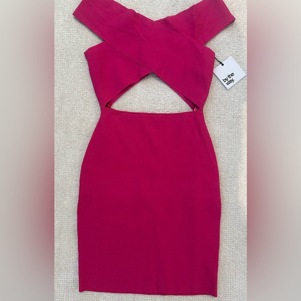 By the Way Fuchsia Bandage Dress from Revolve